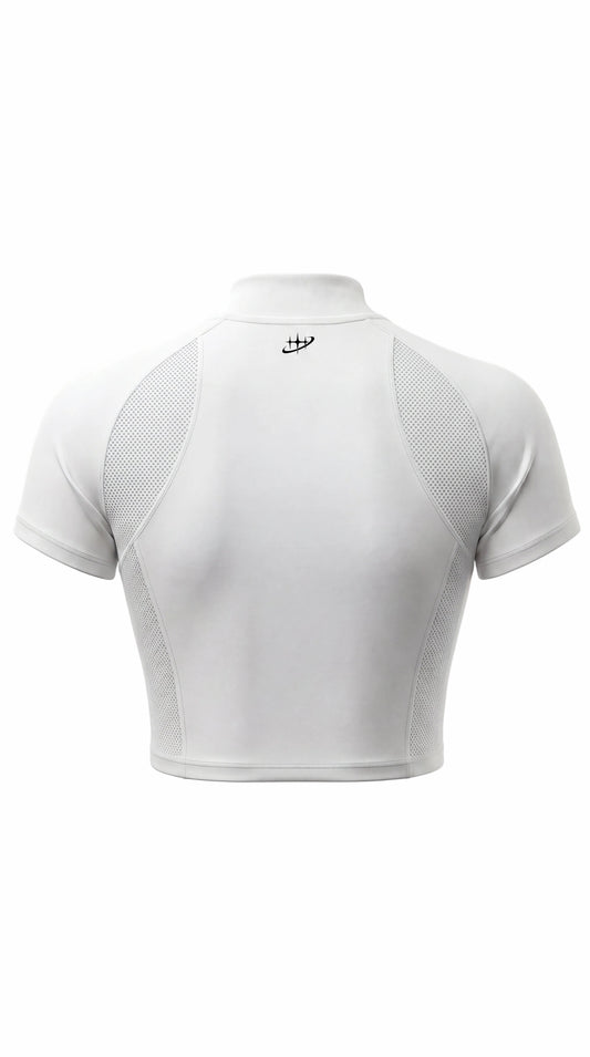 Whiteout Zip Crop Set