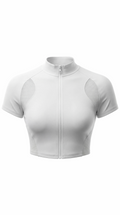 Whiteout Zip Crop Set