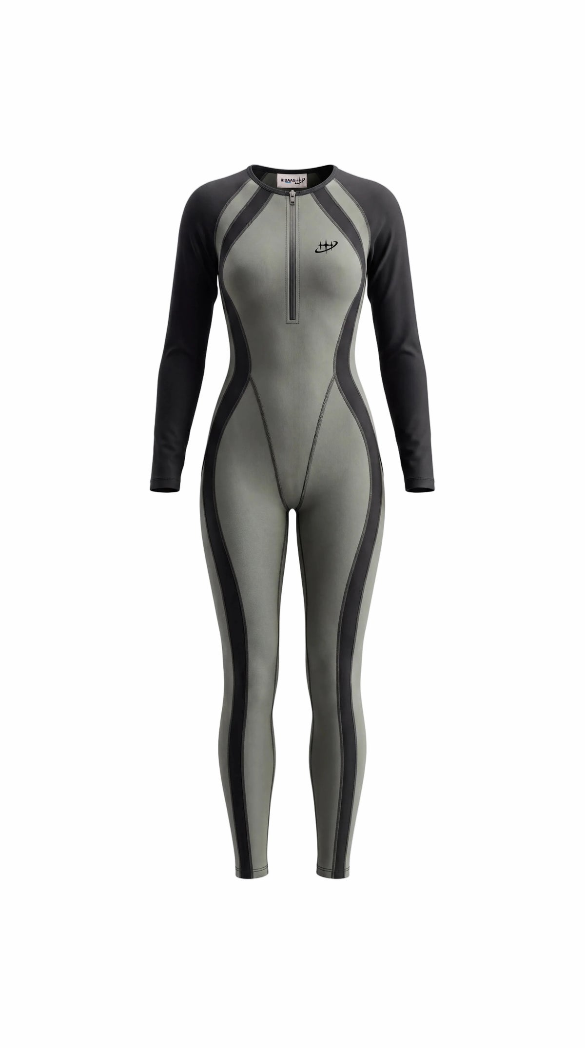 Olive/black Catsuit