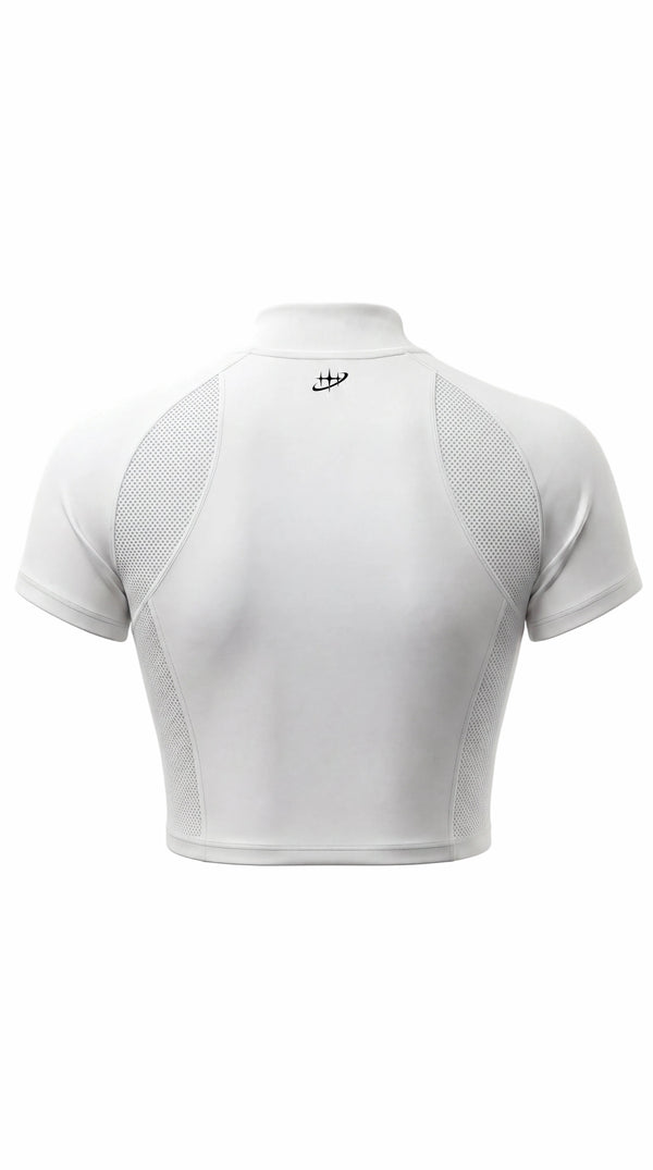 Whiteout Zip Crop Set