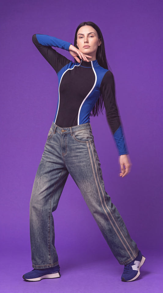 Current Zip Bodysuit
