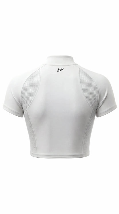 Whiteout Zip Crop Set