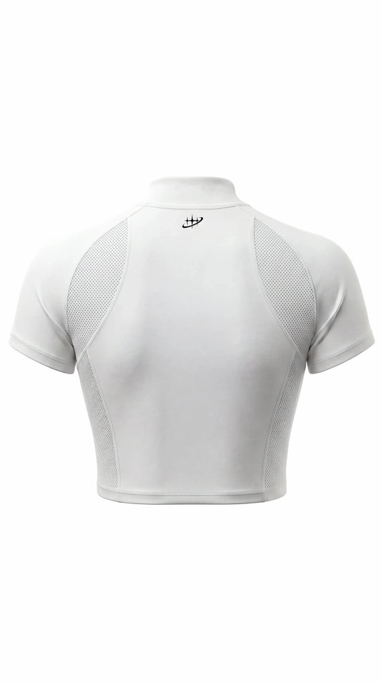 Whiteout Zip Crop Set