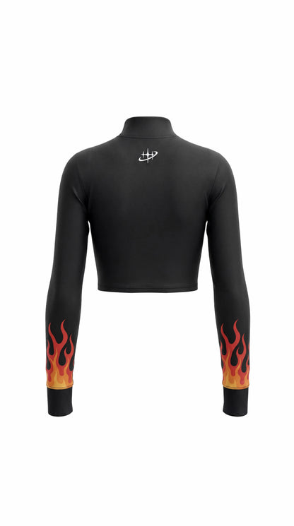 Cinder Crop Top Zipup