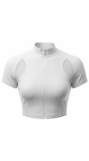 Whiteout Zip Crop Set