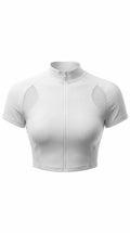 Whiteout Zip Crop Set